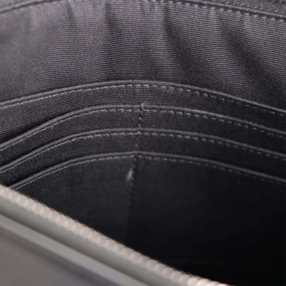 Saint Laurent Leather Medium Zip Pouch - Picture 9 of 11